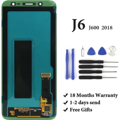 Grade AMOLED For Samsung J6 2018 LCD Display OEM With Digitizer Touch Screen Assembly For Samsung J600 J600F J600G LCD Screen