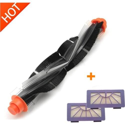 1*Combo Roller Brush+2*HEPA Filter for Neato XV-21 XV Signature Pro XV-11 XV-12 XV-15 Combo Roller Brushes Replacement parts