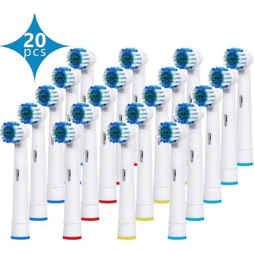 20Pcs Replacement Brush Heads for Oral B Compatible Electric Toothbrush Heads Rotation Type / Pro Health/Triumph/ Advance Power
