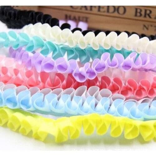 3 meters 15mm Polyester Stain Wrinkled Trim Ribbon DIY Toy Doll Dress Materials Clothing Decoration Accessories