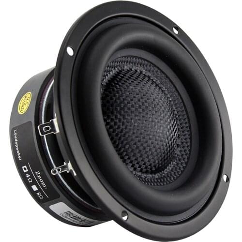 50W 4Ohm 8Ohm Car Subwoofer 4 Inch Woofers For Speaker Fiberglass Woven Basin Bass Speaker Long Stroke Loudspeaker Home Theater