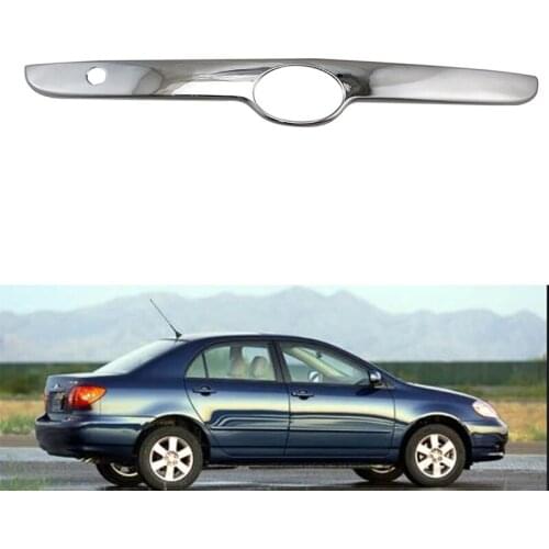 For Toyota Corolla Sedan 2003-08 Chrome Car Rear Trunk Lid Edge Tailgate Boot Door Cover Trim Molding Trim