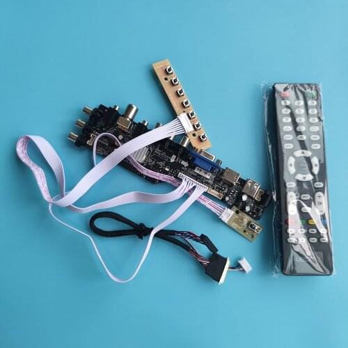 Kit for LP156WH4-TLA1/TLB1/TLC1/TLC2 3663 TV 40pin LVDS screen AV VGA USB DVB 1366*768 LCD Controller board HDMI-Compatible