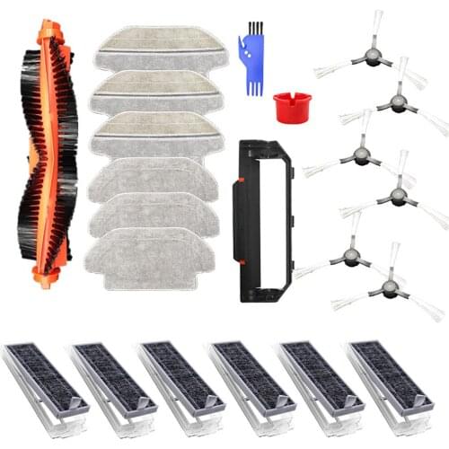 Main Side Brushes Filters Roller Brush Cover for Viomi V2 Pro V-RVCLM21B Rag Mop Cloth for Mijia Vacuum Cleaner STYJ02YM Parts