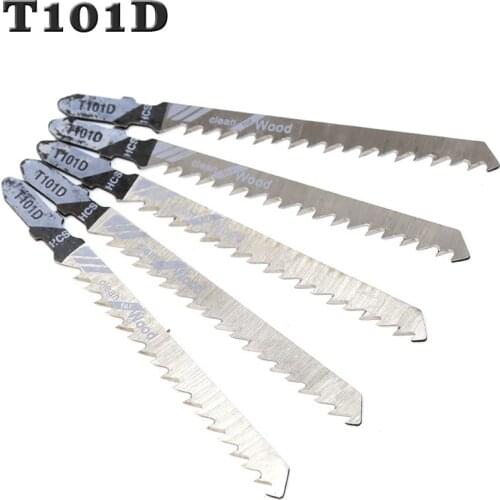 Jig Saw Blades T101D 100mm Clean Cutting 5Pcs For Wood PVC Fibreboard Reciprocating Saw Blade Power Tools