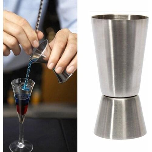 1pcs 15/30ML 25/50ML Measure Cup Bar Party Wine Cocktail Shaker Jigger Single Double Shot Short Drink rectification mixed drink