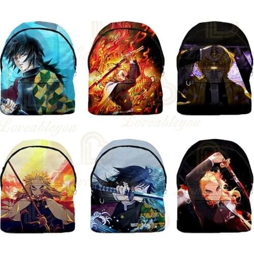 2020 Fashion Demon Slayer 3D Print Men and Women Casual Backpack Unisex Shoulder Bag School Bag School Bag Travel Backpack