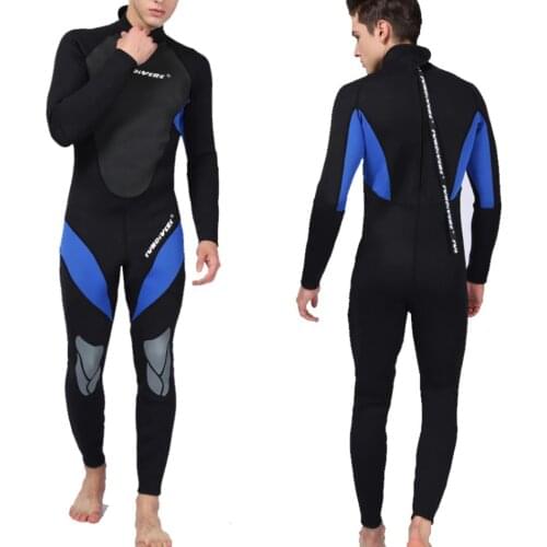 Men Wetsuits Neoprene 3mm Full Body Sports Skins Diving Suit for Diving Snorkeling Swimming Dive Jacket Suit