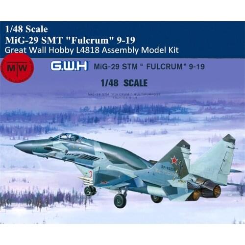 Great Wall Hobby L4818 1/48 Scale MiG-29 STM "Fulcrum" 9-19 Military Plastic Airplane Assembly Model Kit