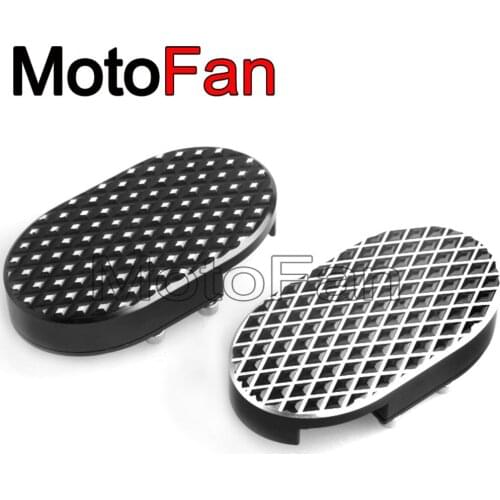 Motorcycle Brake Pedal Pads Foot Peg Cover Aluminum for Harley Davidson Sportster 1200 Custom Softail Dyna Fat Bob V Rod