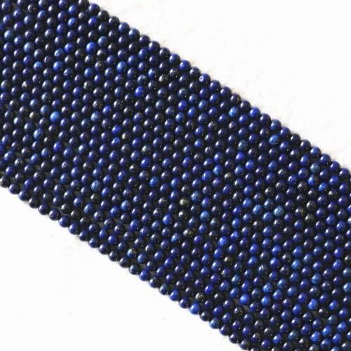 Natural Lapis Lazuli Stone 4mm 6mm 8mm 10mm 12mm 14mm Round Diy Jewelry Beads 15 Inches B597