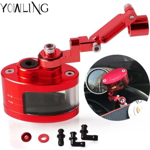 For Ducati Monster 696 796 1200 / S 821 889 1200 1199 1099 Front Master Cylinder Brake Fluid Oil Reservoir Tank Pump Bracket Cup