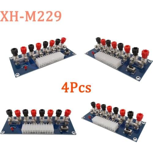4Pcs/Lot XH-M229 Desktop PC Chassis Power ATX Transfer to Adapter Board Power Supply Circuit Outlet Module 24Pin Output Terminal