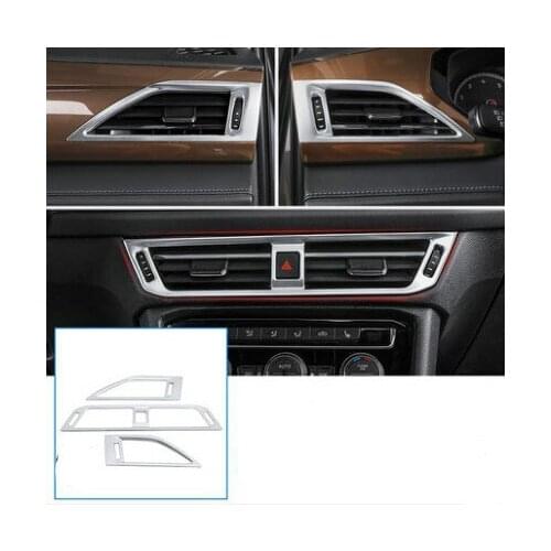 Fit for VW Tharu center console air outlet decorative frame instrument panel interior air conditioning air outlet sticker