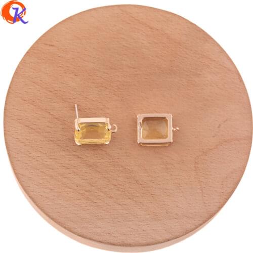 Cordial Design 30Pcs 12*17MM Jewelry Accessories/DIY Making/Crystal Earrings Stud/Hand Made/Soft Needle/Earring Findings