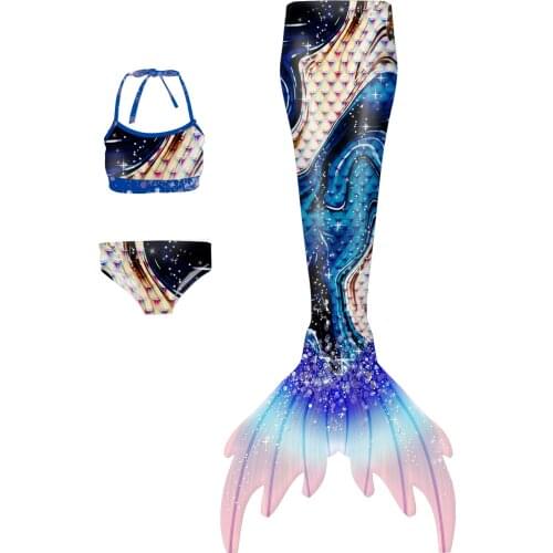 Sweet Cute Pink Girls Swimmable Mermaid Tail Princess Dress Kids Holiday Mermaid Cosplay Costume Birthday Mermaid Swimsuit