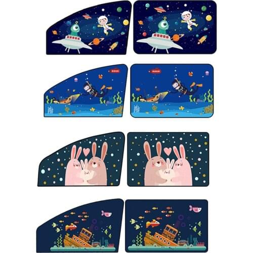 Dropshipping Car Side Window Sunshade Sunscreen Insulation Magnetic Attachment Sunscreen Protector Car Accessories