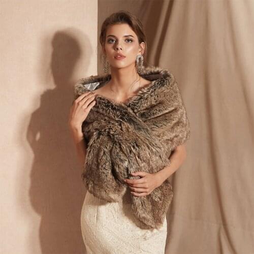 Wedding Bridal Cape Bolero White Faux Fur Cloaks Hooded Long Wraps Cheap Real Photo In Stock 160CM Wide Engerla Velour