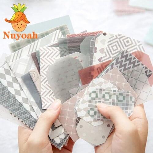 60pcs/pack Texture Collage Material Paper for Decoration Paper Diary Stationery Scrapbooking Junk Journaling Project DIY Supplie