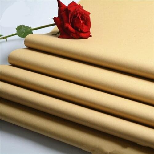 20pcs/lot 58*59cm Kraft Paper Flower Wrapping Paper Gift Packing DIY Handmade Craft Party Decoration Supply Vintage Kraft Paper