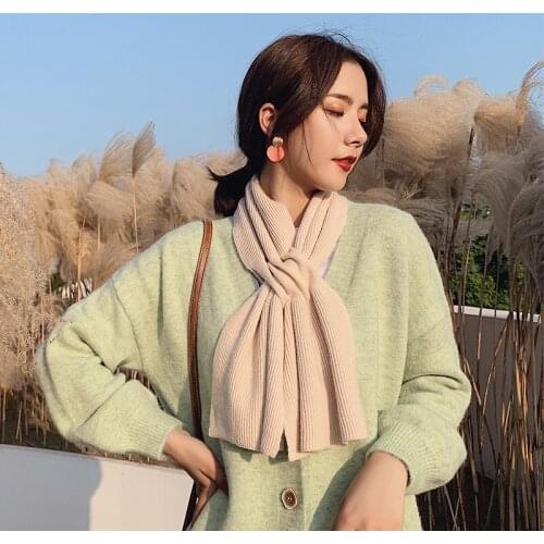 2021 Neck Guard Fake Collar Winter Warm Women Windproof Shawl Warm Scarve Female Small Scarf False Collars
