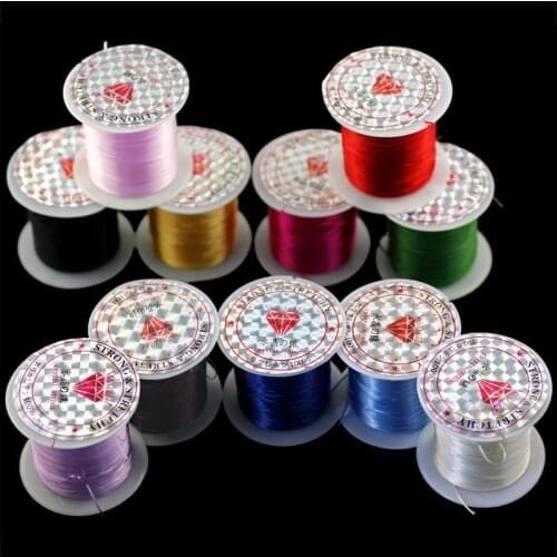 393Inch/Roll Strong Elastic Crystal Beading Cord 1mm for Bracelets Stretch Thread String Necklace DIY Jewelry Making Cords Line