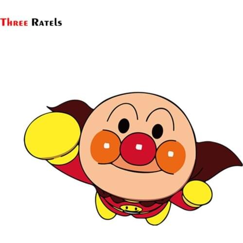 Three Ratels FC415 Anpanman cartoon 3D Stickers for car anime motorcycle decals
