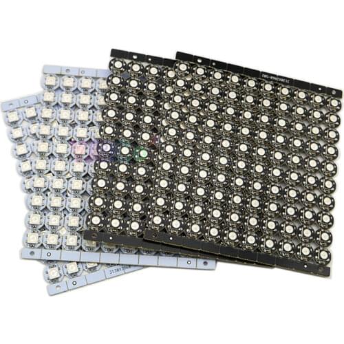 4-Pin WS2812B WS2812 LED Chips & Heatsink 5V SMD 5050 RGB WS2811 IC Pixels modules Black/White PCB