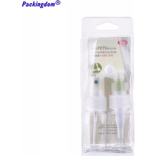 5 Sets Empty Plastic Pressing Pump Bottle Kits Lotion Bottles Refillable Dispenser Sample Sprayer Travel Packing Containers 30ml