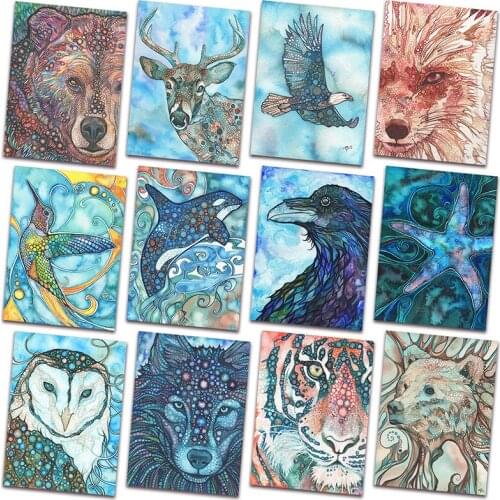 5D Diamond Painting Animals Horse Diamond Mosaic Tiger Lion DIY Full Round Diamond Embroidery Cross Stitch Rhinestone Art