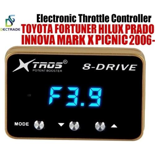 Car Electronic Throttle Controller Racing Accelerator Potent Booster For Toyota Fortuner Hilux Innova Mark X Picnic Prado 2006