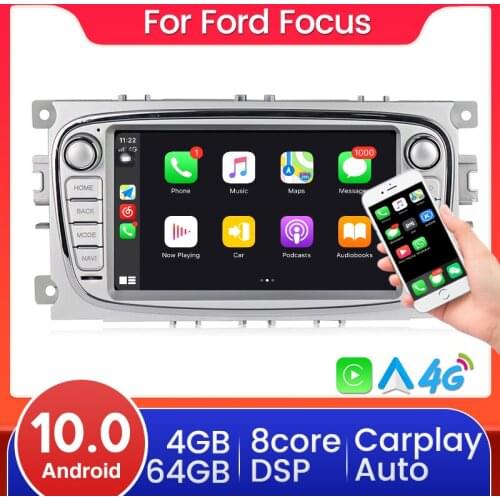 Navifly Car GPS Navigation For Ford Focus S-Max Mondeo 9 Galaxy C-Max Multimedia Player Stereo Auto carplay BT SWC 2Din NODVD