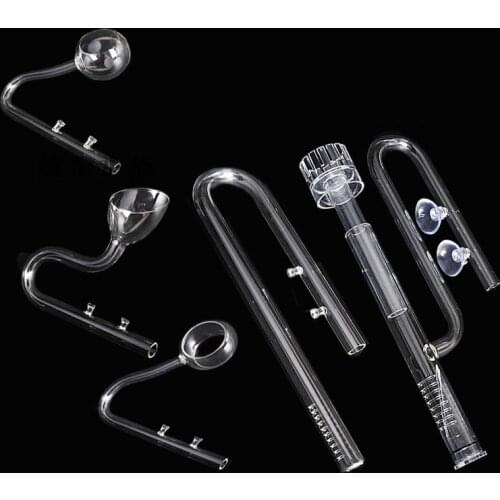 Skimmer Glass lily pipe spin surface inflow outflow 13/17mm aquarium water plant tank filter ADA quality Fish Tank Filter