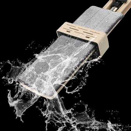 Lazy Home Cleaner Self-Wringing Flat Mop 360 Rotating Automatic Spin Free Hand Washing Magic Mop