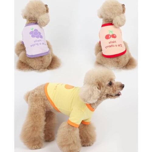 Summer Dog T-shirt Cat Clothes Chihuahua Clothing Pet Dog Tee Shirt Doggie Puppy Apparel Small Dog Clothing Yorkshire Costume XS