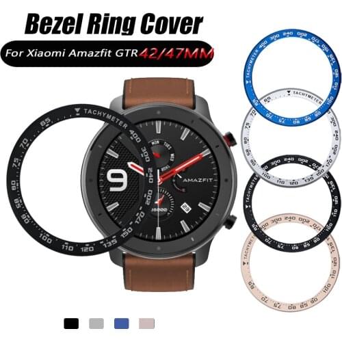 Metal Outer Edge Cover For Xiaomi Amazfit GTR 42 Bezel Ring Dial Scale Speed Protective Case Amazfit GTR 47mm Watch Accessories