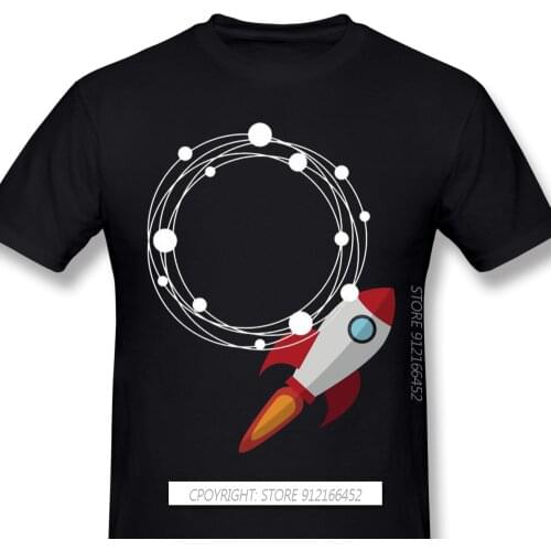 Fashion Ecomi To The Moon Shirt Design Binance Coin BNB Cryptocurrency TShirt 100% Cotton Camiseta Men T-Shirt