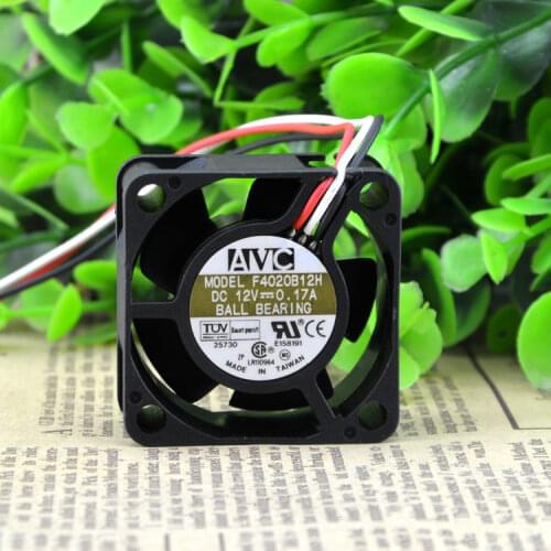 New original F4020B12H 12V 0.17A 4020 4CM 2-wire double ball cooling fan