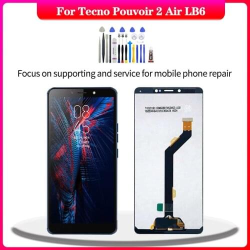Original Display For Tecno Pouvoir 2 Air LB6 lcd Touch Screen Digitizer Assembly For Pouvoir 2 Air LB6 lcd Replacement