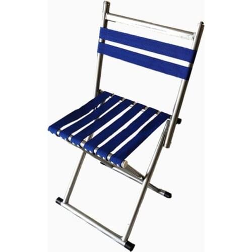 Portable Fabric Fishing Chair Thicken Canvas Seat Folding Stool Household Outdoor Reinforce Metallic Framework Chair Campstool