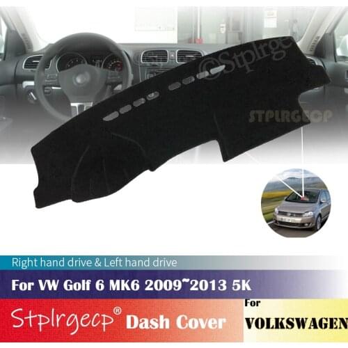 For Volkswagen VW Golf 6 MK6 2009~2013 5K Anti-Slip Dashboard Cover Protective Pad Car Accessories Sunshade Carpet 2012 2011