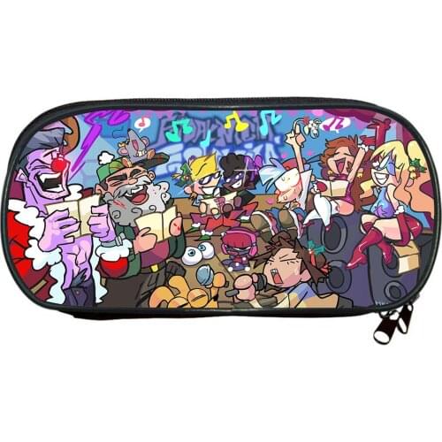 Friday Night Funkin Pencil Case Student Stationery Box Boy Pencil Case Girl Makeup Bag Kids Back To School Gift Storage Bag
