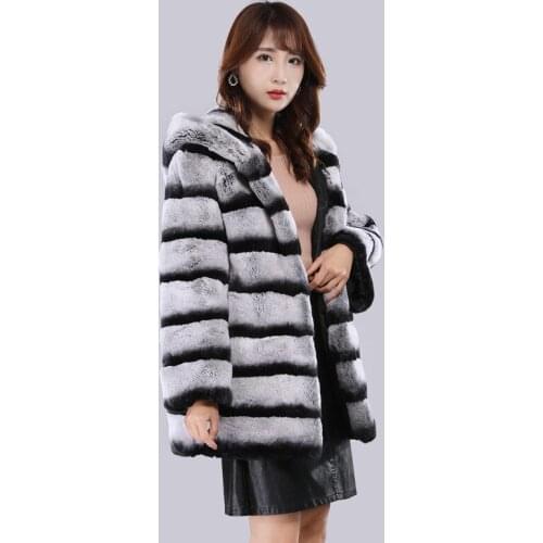 QIUXINQI Fur Coats With A Hood