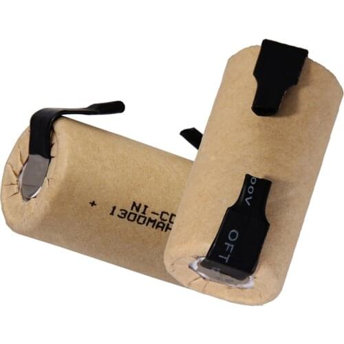 True capacity! 2 pcs SC battery sub c battery rechargeable battery replacement 1.2 v 1300 mah power bank accumulator