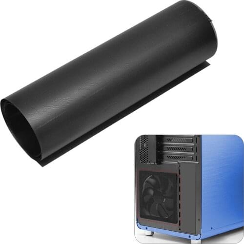 0.3mm Thickness 1000x300mm Computer Mesh DIY PVC PC Case Fan Cooler Black Dust Filter Network Net Case Dustproof Dust Cover