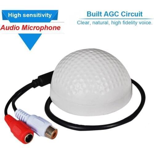 CCTV Security System Waterproof Audio Monitoring Mic Microphone Sound Pickup