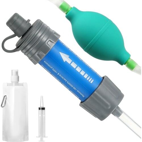 Camping Purification Water Filter Straw Water Filtration Straw Water Purifier for Survival Emergency Camping Hiking Backpacking