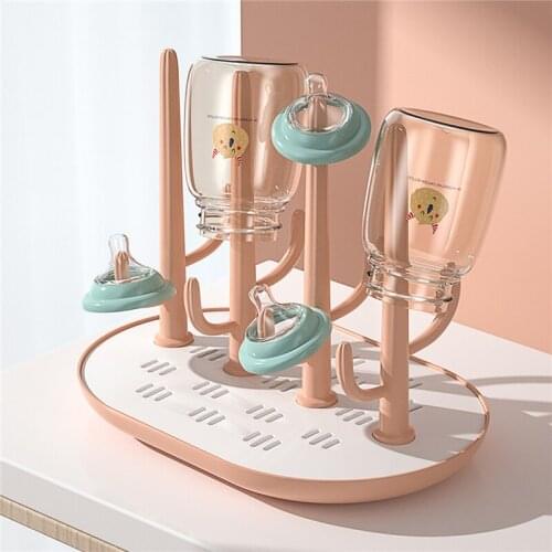 Baby Bottle Nipple Drying Rack Baby Feeding Bottles Milk Cup Pacifier Drainer Desktop Storage Hanger Household Cleaning Dryer
