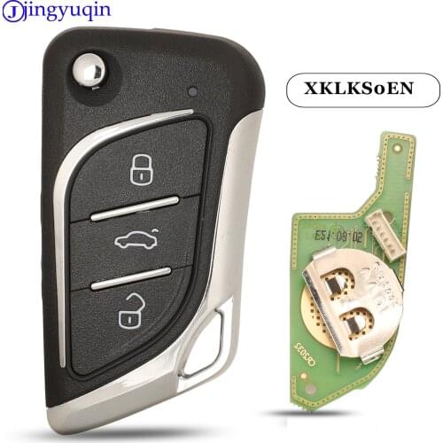 Jingyuqin XKLKS0EN Xhorse Wire Universal Remote Key LEI.KSS Style(Chrome-plating) For VVDI Key Tool VVDI2 3 Buttons