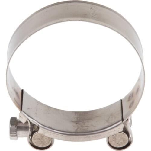 Universal Motorcycle Exhaust Pipe Tail Outlet Pipe Muffler Silencer Tube Clip 56-59mm+74-79mm